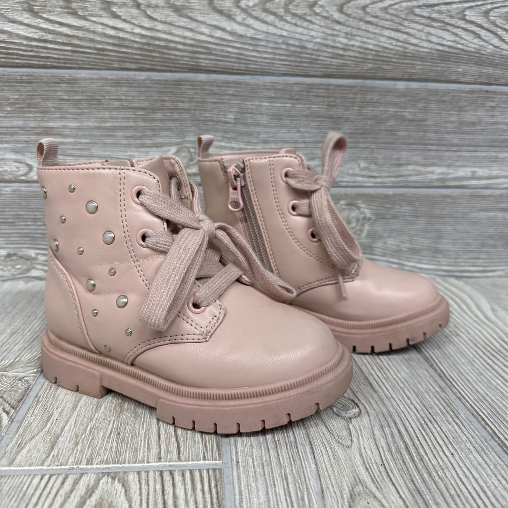 Side Zip Boots Side Pearls 8c