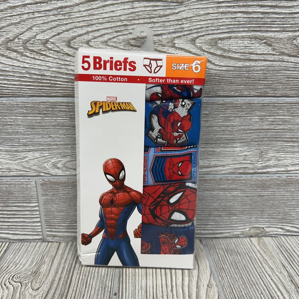 NEW 5 Pk Spider-man Briefs Underwear