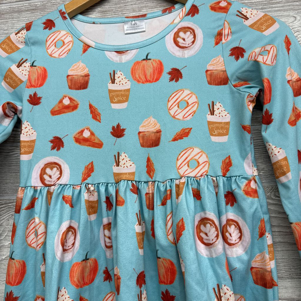 LS Dress Pumpkin Spice & Pie 7-8