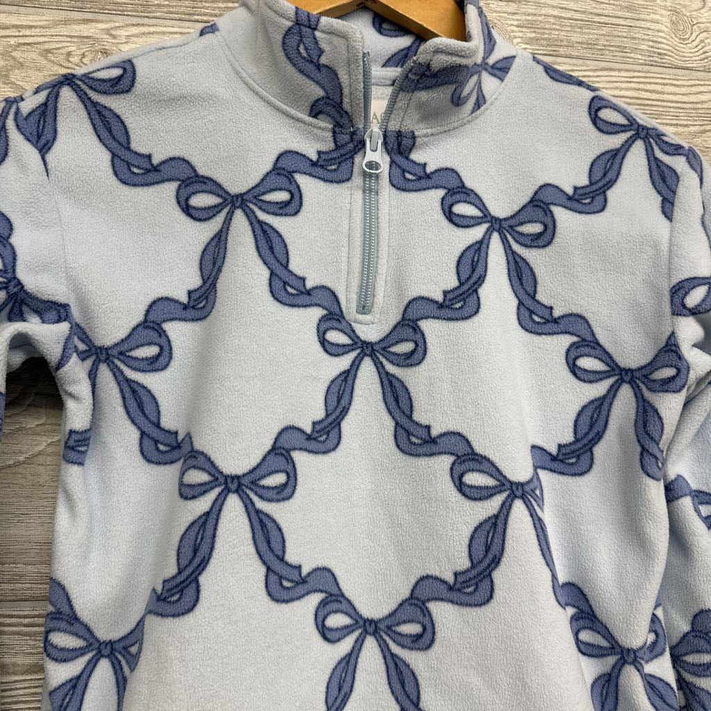 1/4 Zip Fleece Pullover Bows 7-8