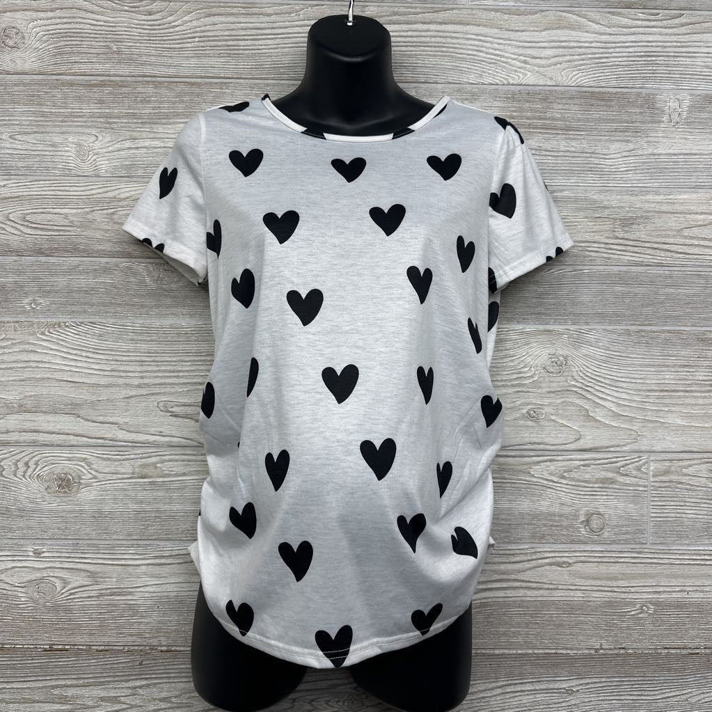 Ruched Shirt Hearts Large