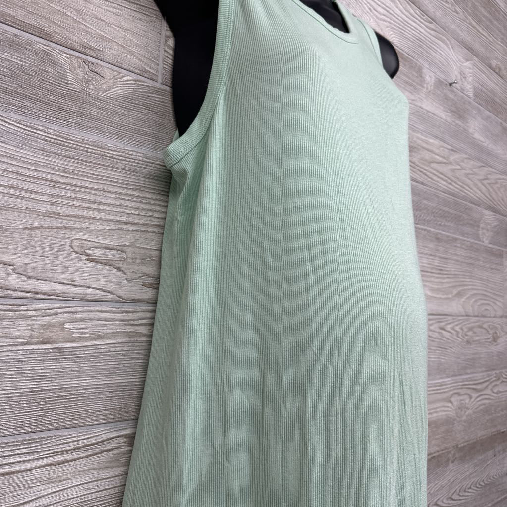 NEW Ribbed Tank Dress Side Slit XL