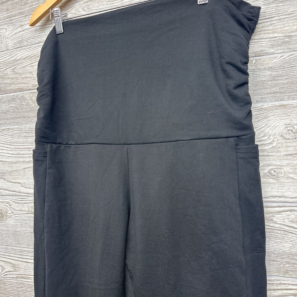 Fleece Lined Rollover Leggings W/ Side Pockets XXL