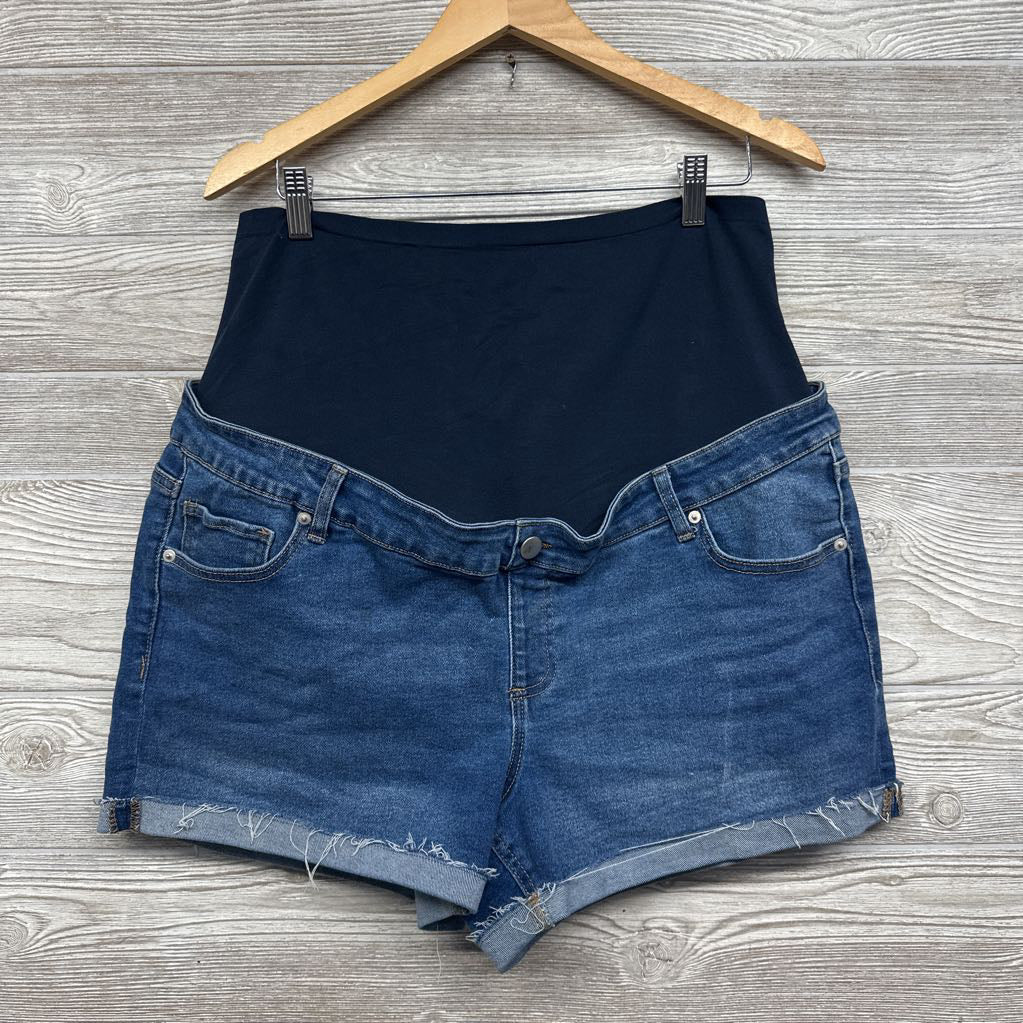 Full Panel Denim Shorts Cuffed XXL/20