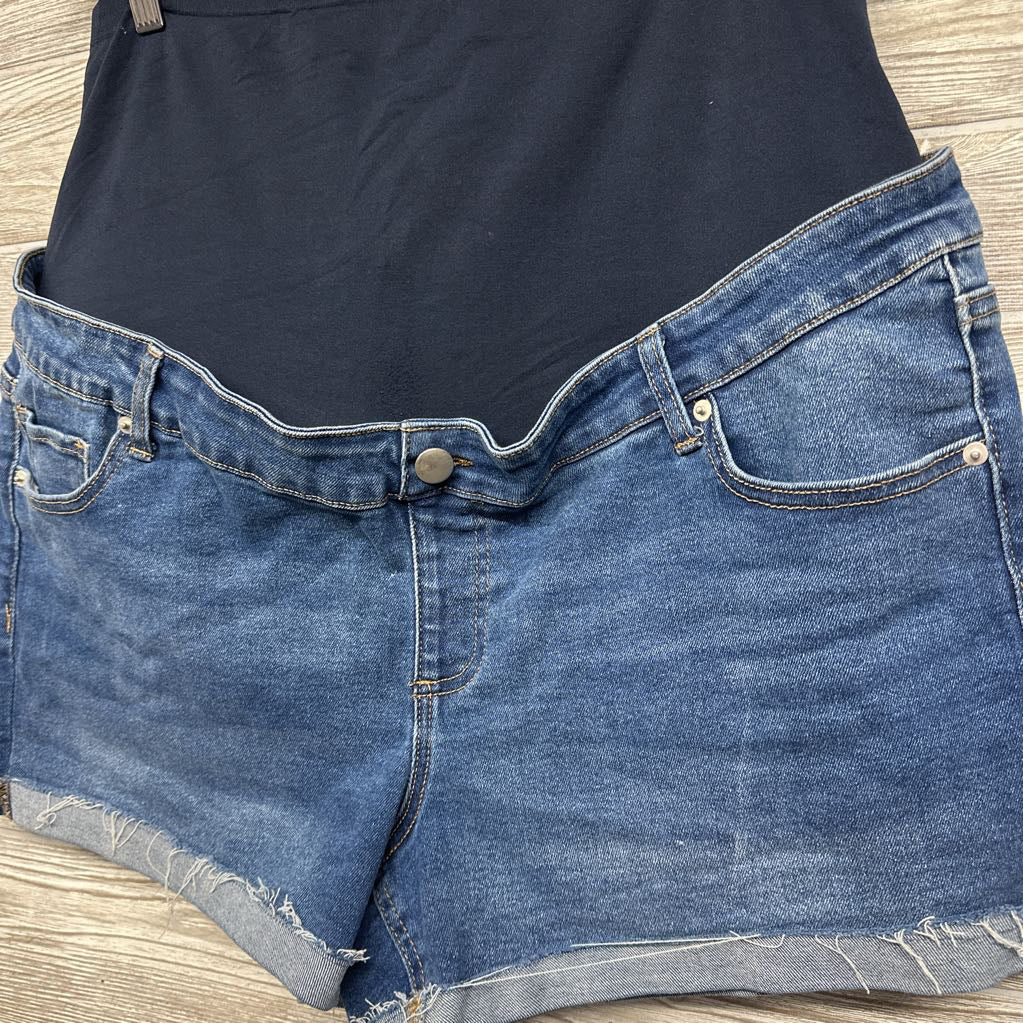 Full Panel Denim Shorts Cuffed XXL/20