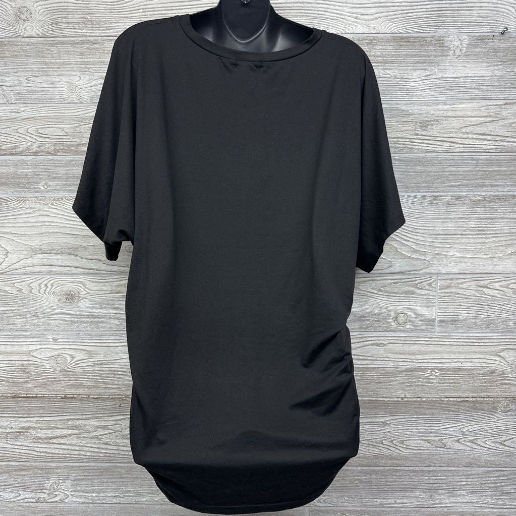 LS Ribbed Ruched Shirt 2XL