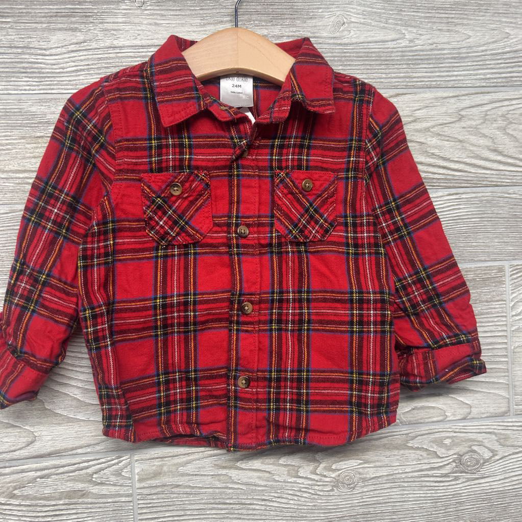 Flannel Button Up Shirt 24M