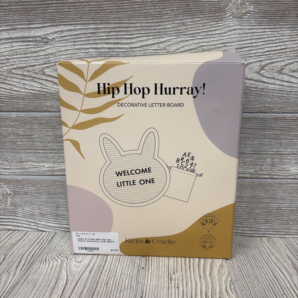 NEW Hip Hop Hurray Decorative Letter Board