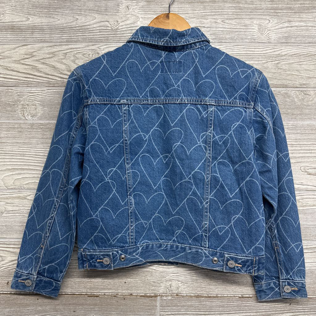 NEW Denim Jacket Hearts 10-12