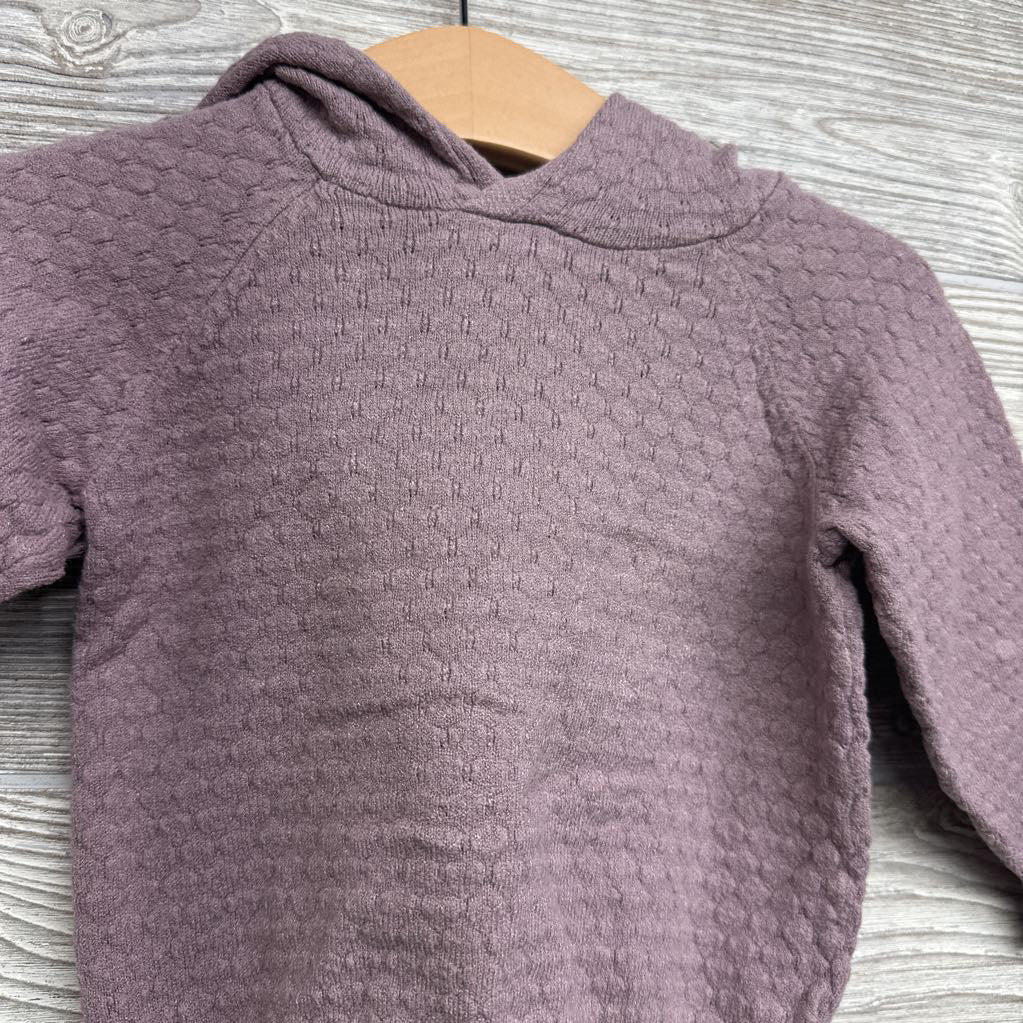 Textured Shirt W/ Hood 12M