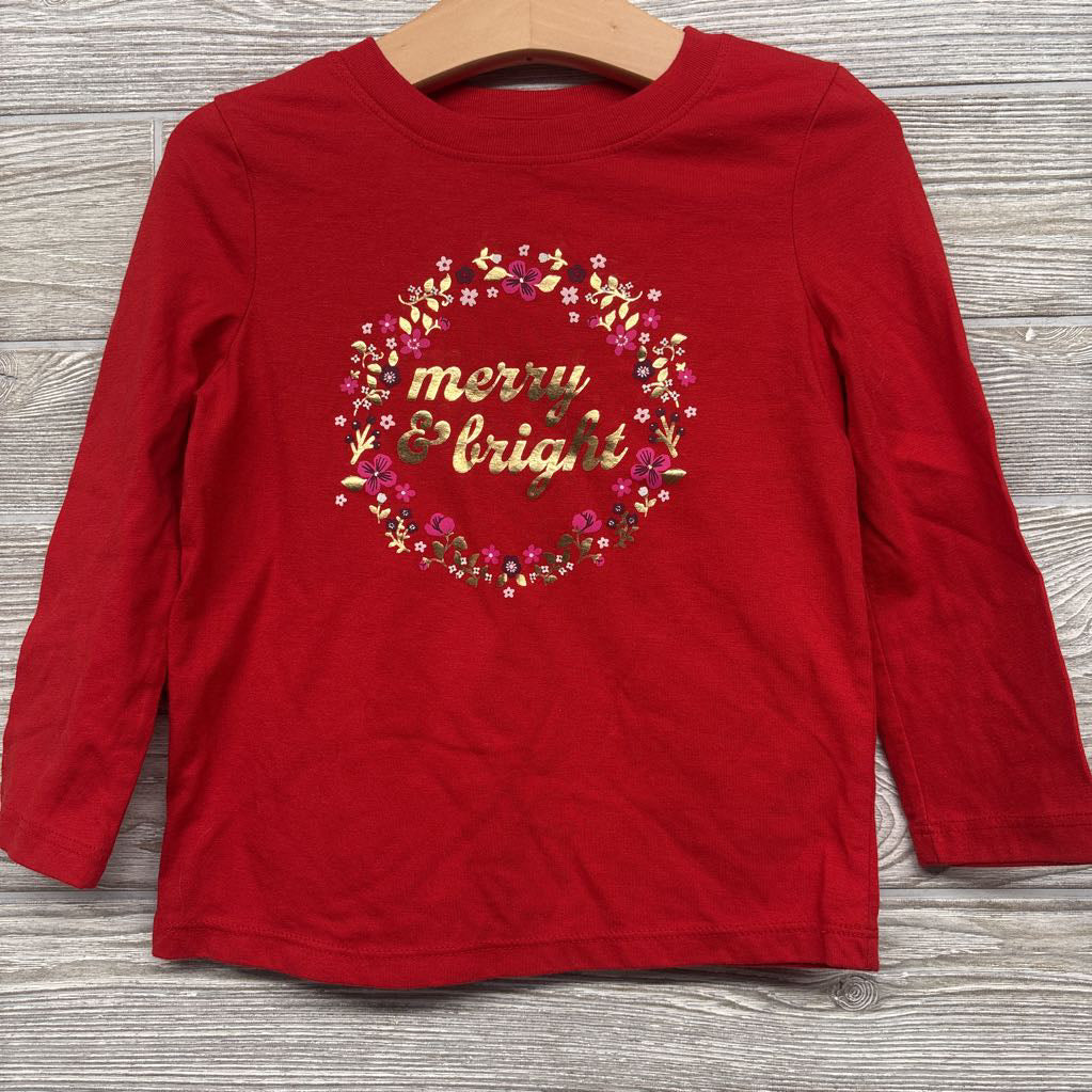 LS Shirt Merry & Bright 3t