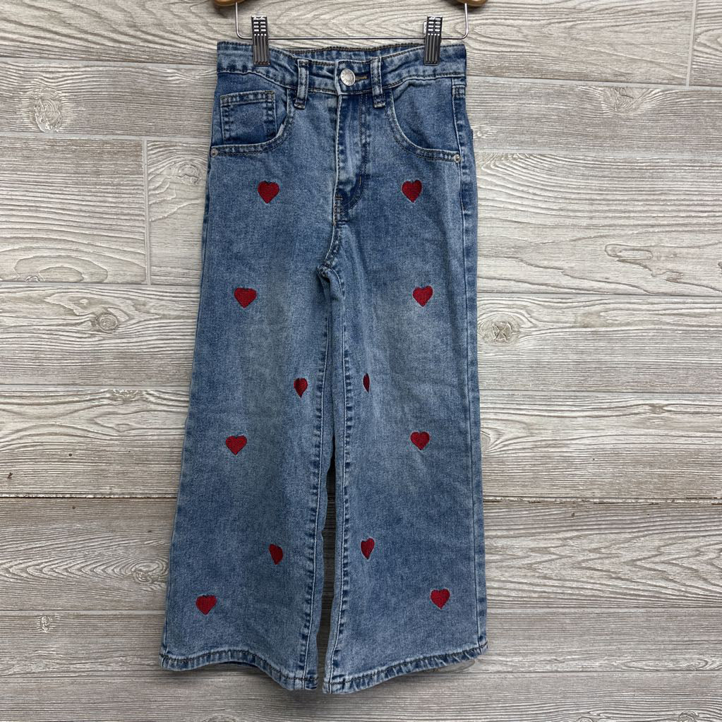 Wide Leg Jeans Hearts 7-8