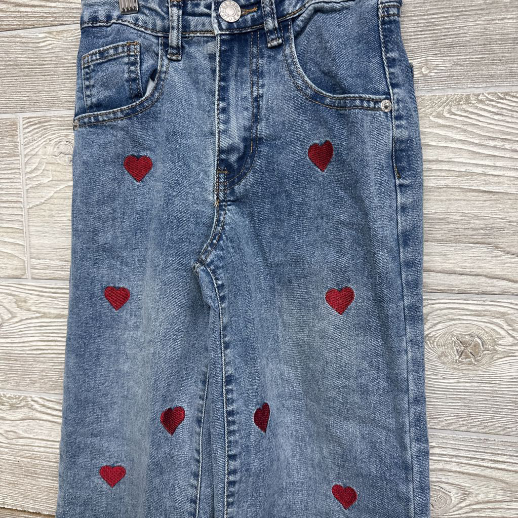 Wide Leg Jeans Hearts 7-8
