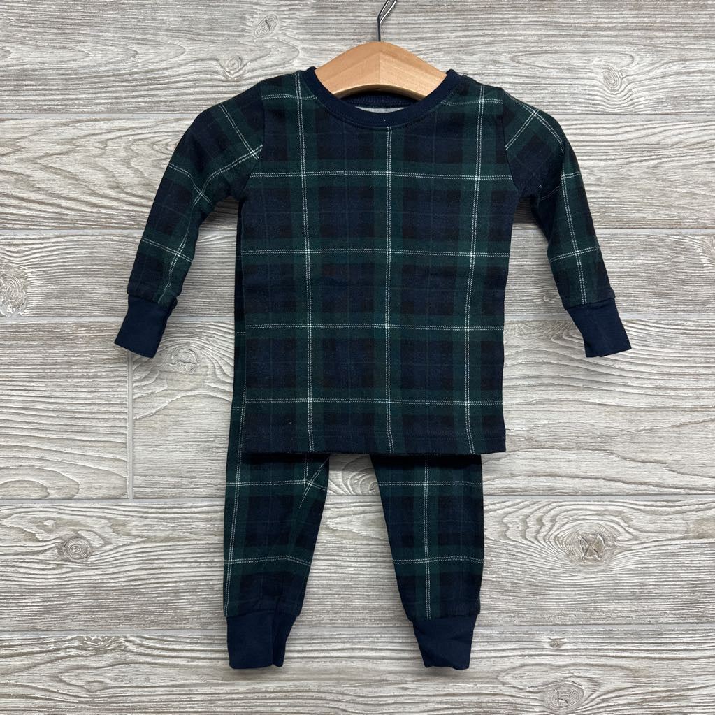 2 Pc Plaid Pj 12-18M