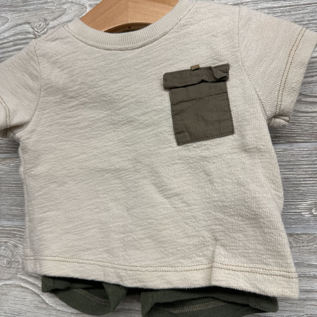 Shirt Pocket & Shorts 0-3M