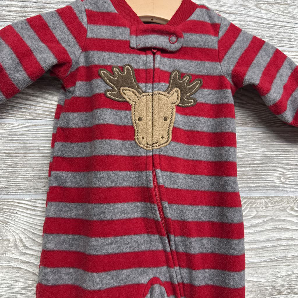 Blanket Sleeper Stripes Moose NB