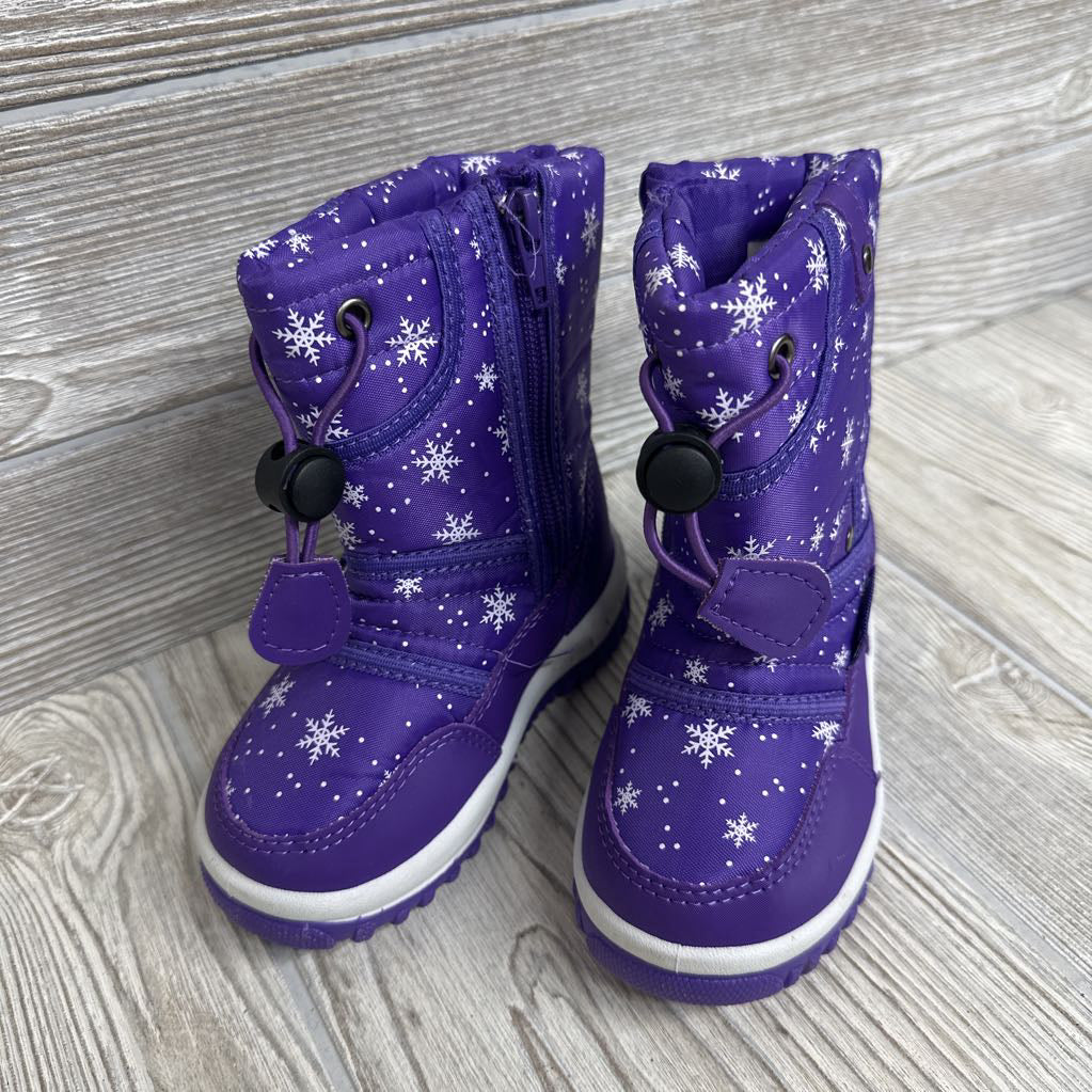 Winter Snow Boots Snow Flakes 7c