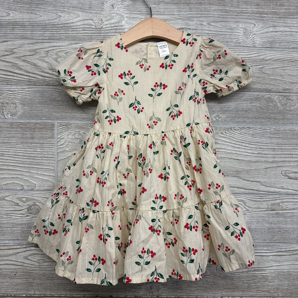 Dress & Bloomers Glitter Stripes Flowers 24M