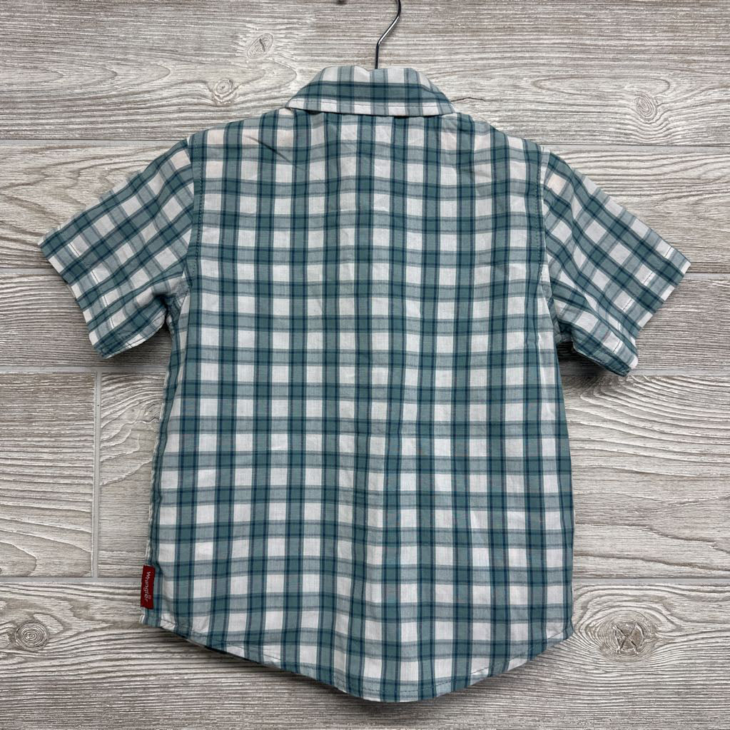 Button Up SS Shirt Gingham 4t