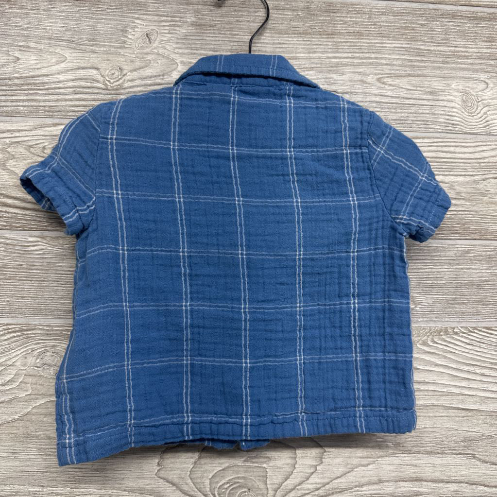 Muslin Button Up SS Shirt 12-18M