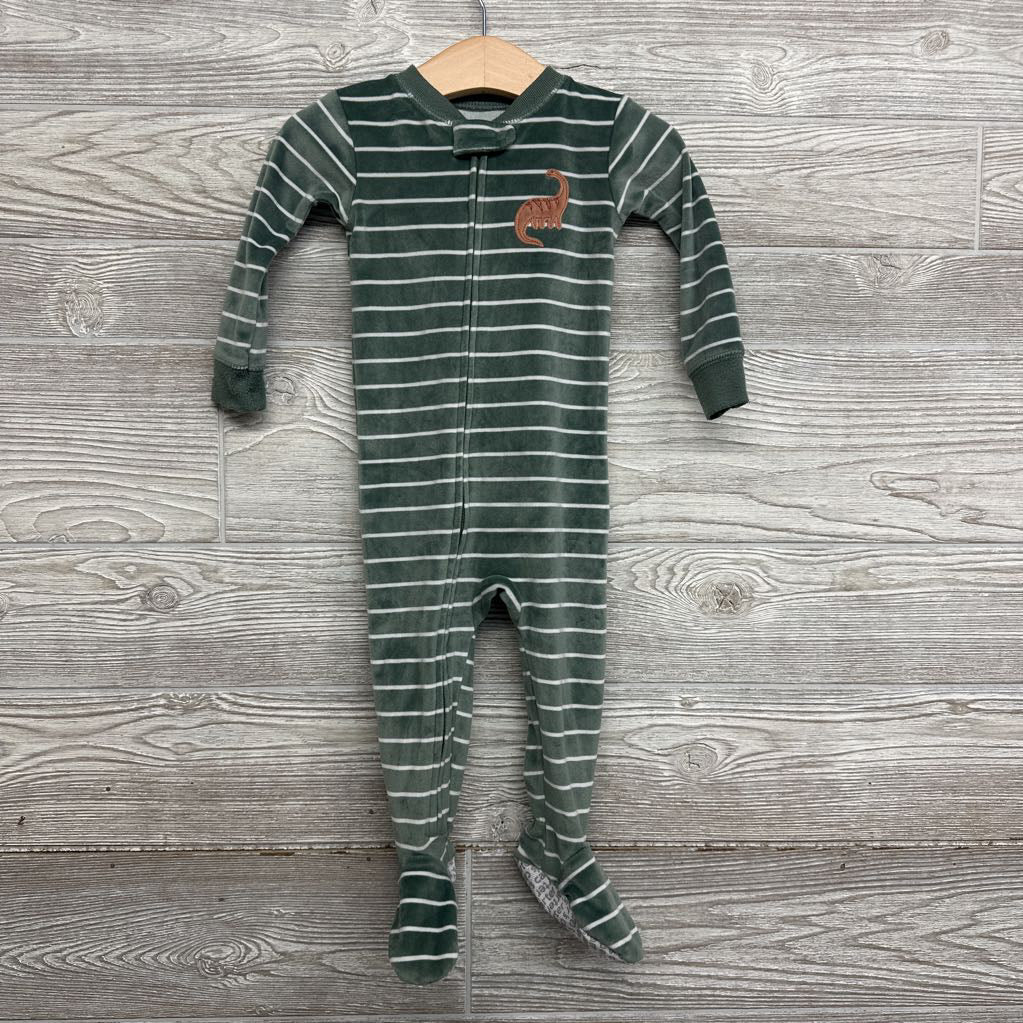 Plush Sleeper Stripes & Dinosaur 12M