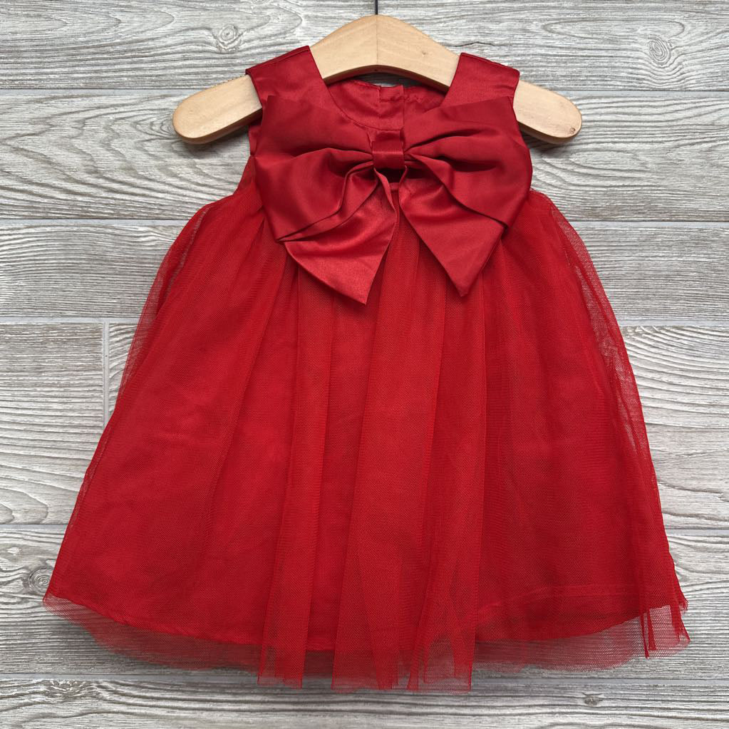 Tulle Dress W/ Big Bow 12M