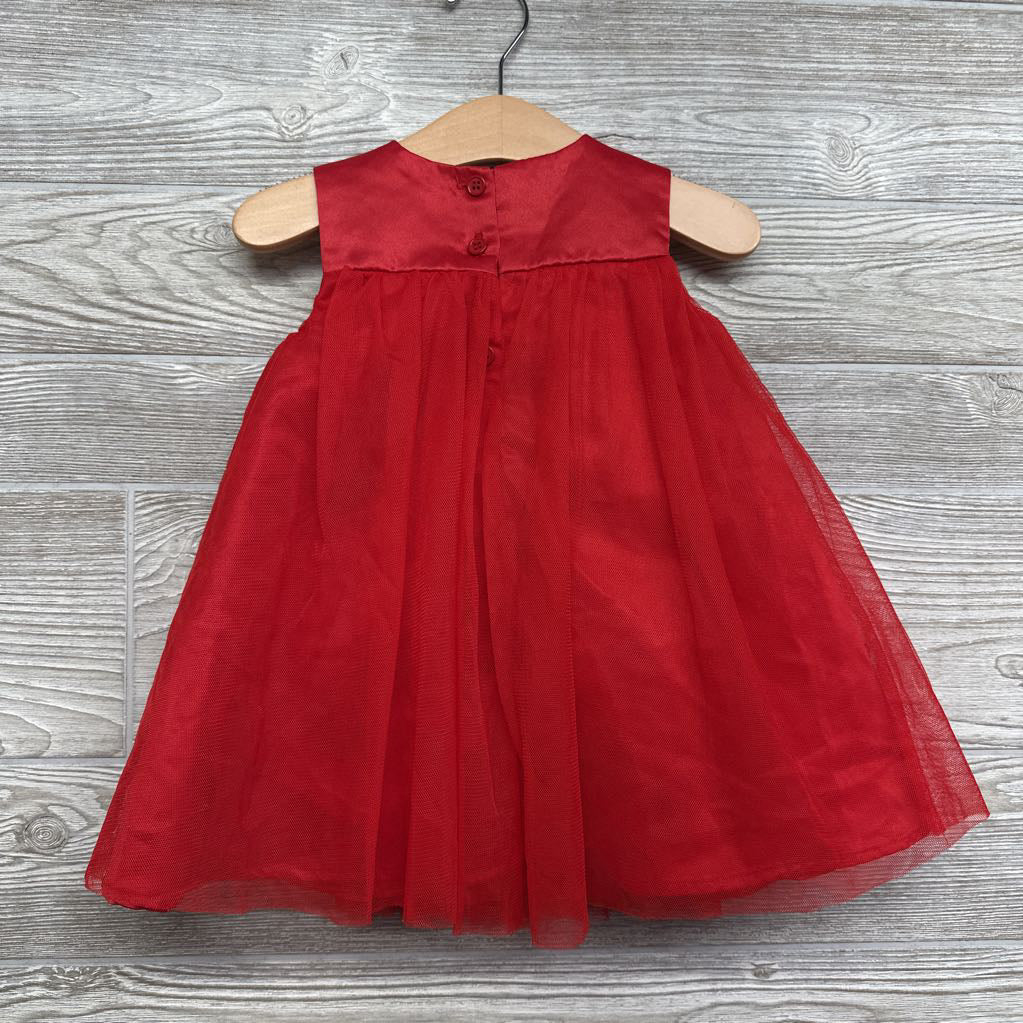 Tulle Dress W/ Big Bow 12M