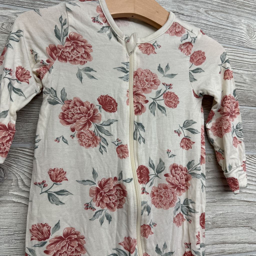 Viscose Footless Sleeper Flowers 12M