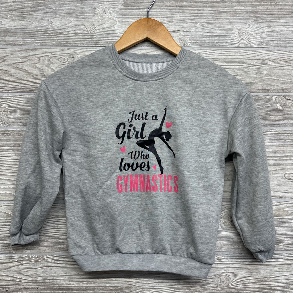 French Terry Crewneck Just A Girl Who Loves Gymnastic 7-8