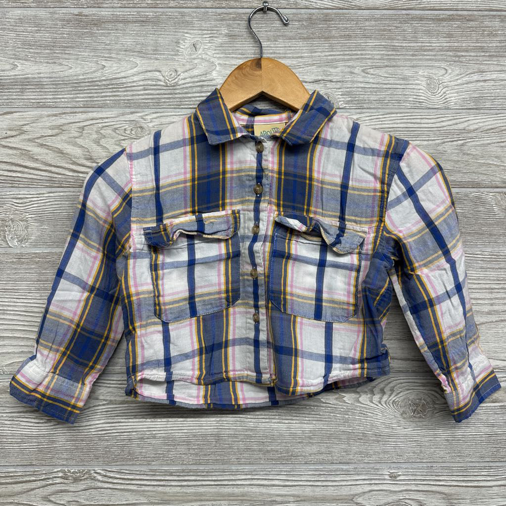 Plaid Flannel Button Up Shirt 6-6x