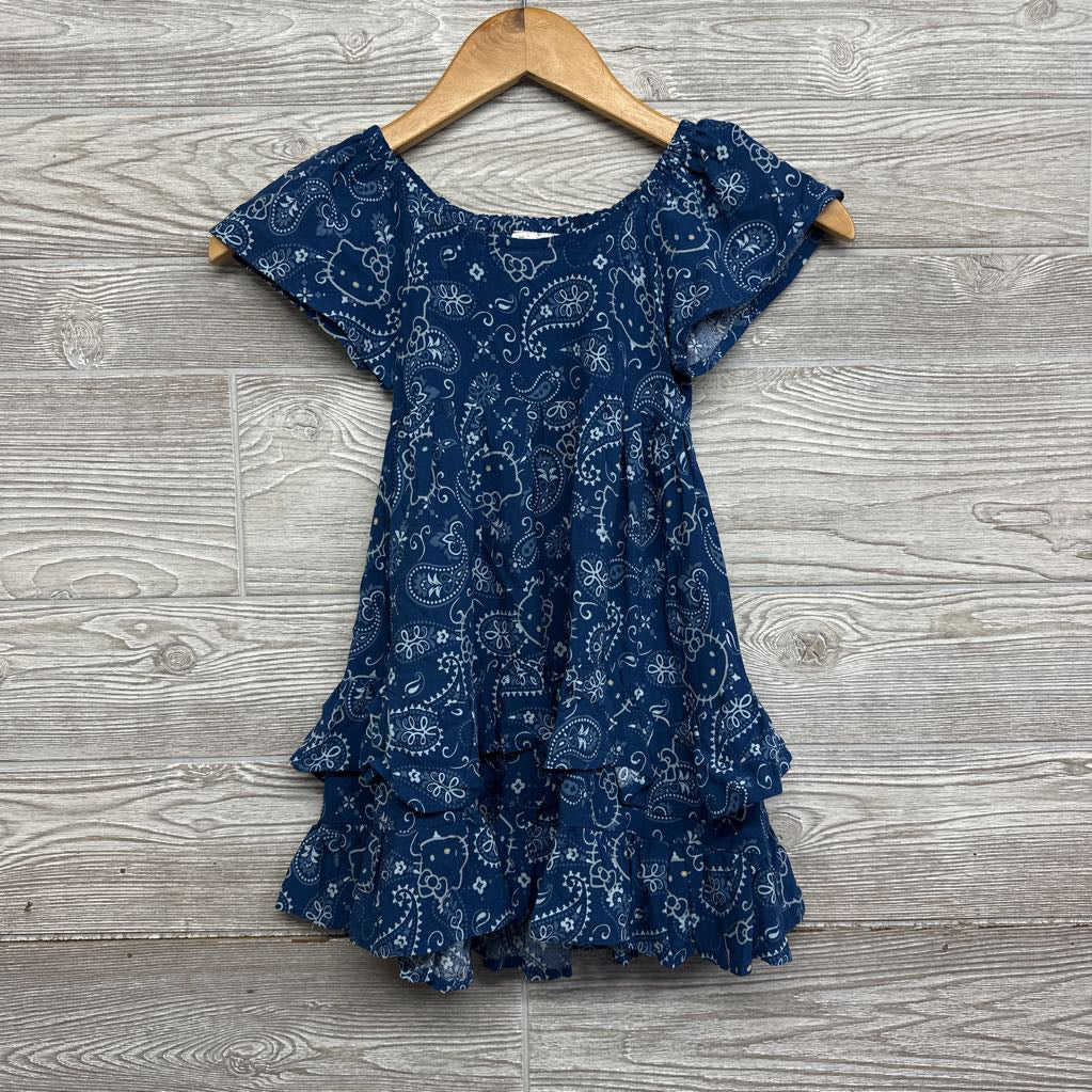 Tiered Dress Paisley Print 4-5