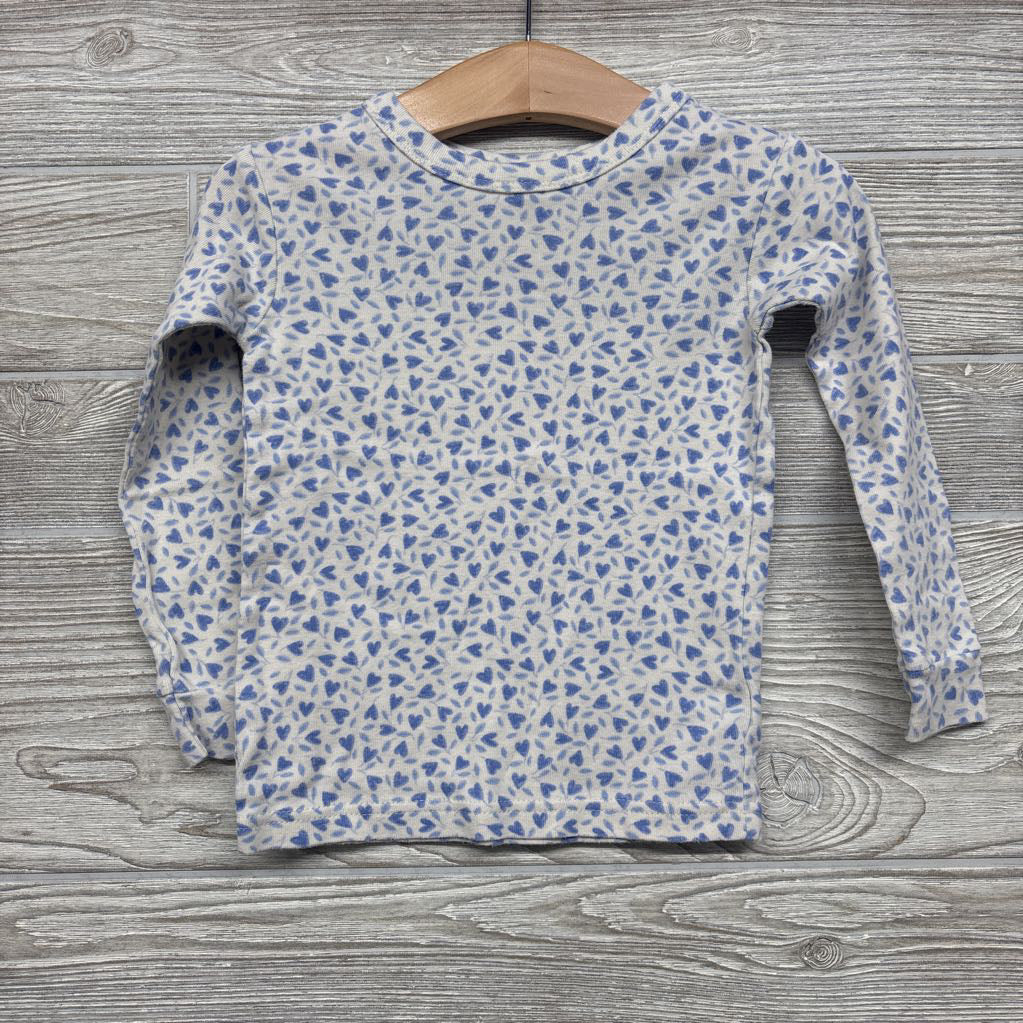 Organic 2 Pc Pj Hearts 3t