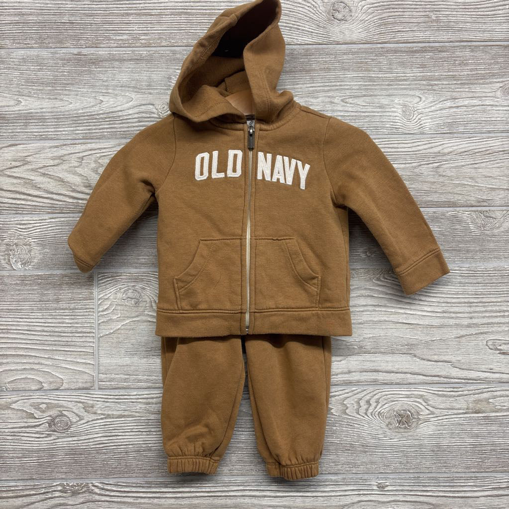 Full Zip Hoodie Logo & Sweatpants 6-12M