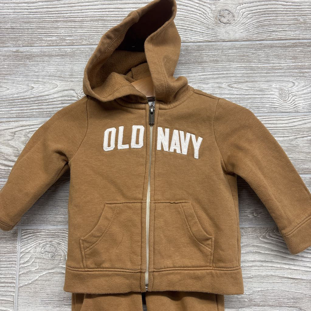 Full Zip Hoodie Logo & Sweatpants 6-12M