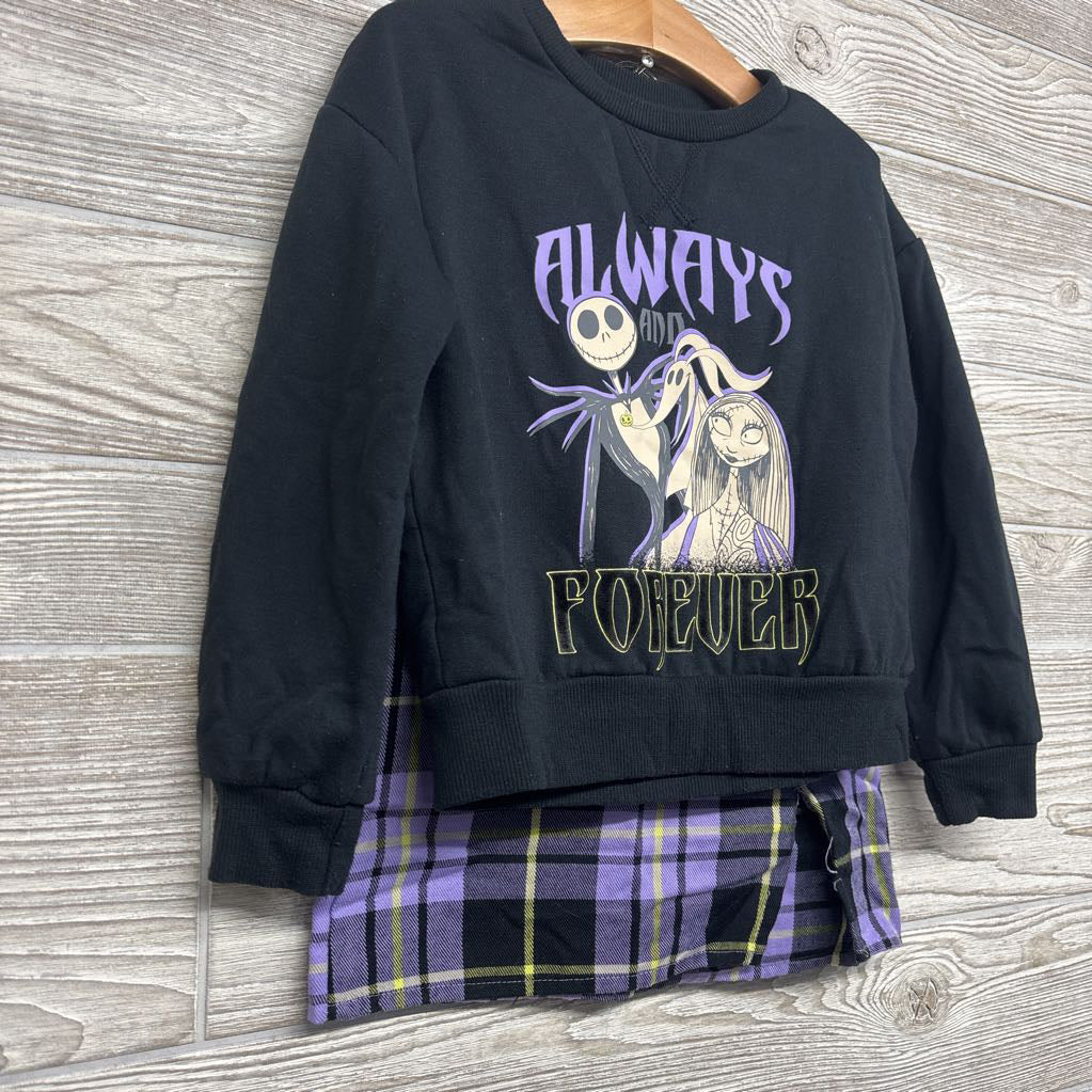 Crewneck Always & Forever W/ Plaid Skirt 4-5
