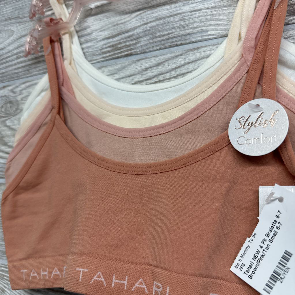NEW 4 Pk Bralette 6-7