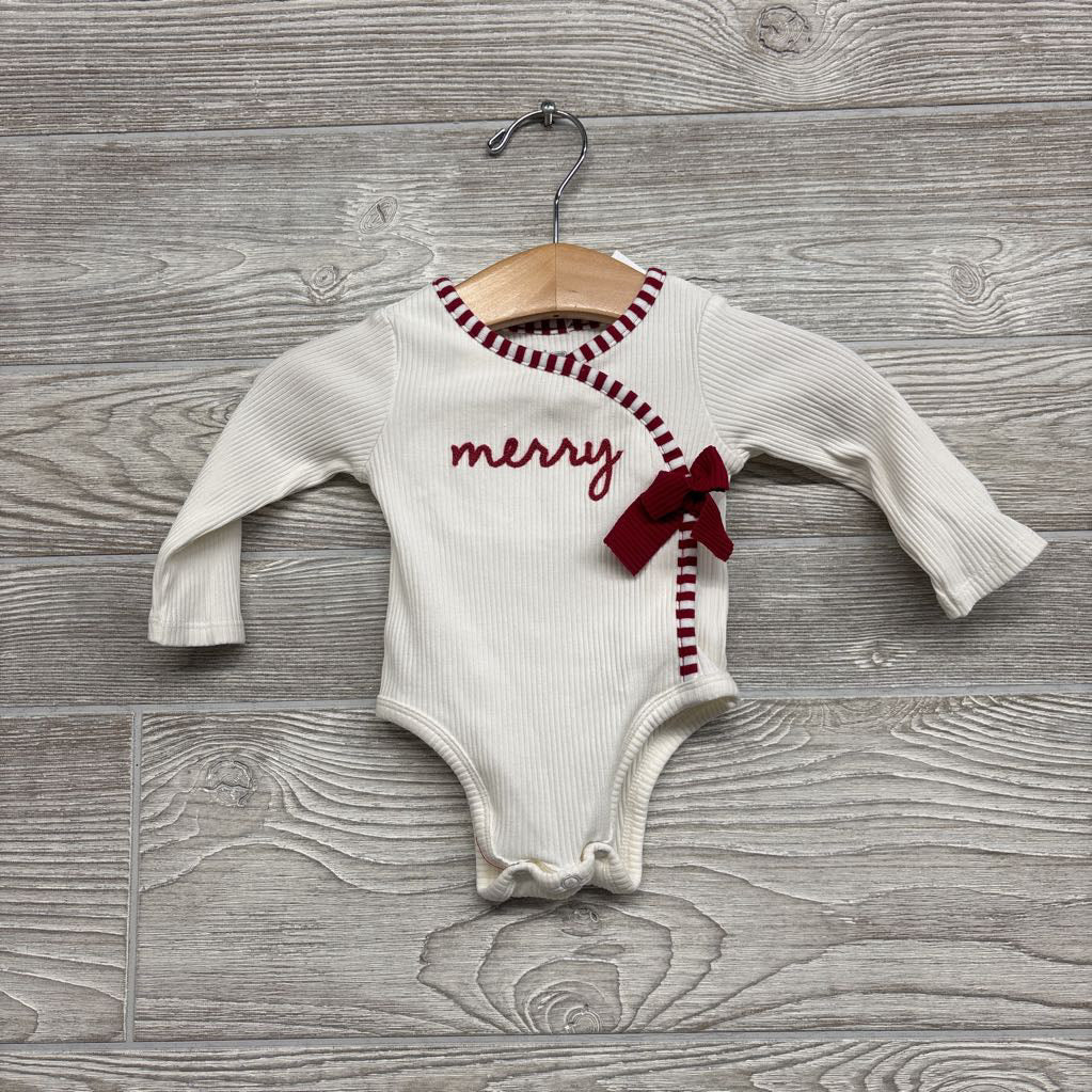 Ribbed LS Bodysuit Merry 0-3M