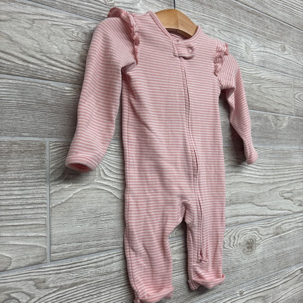Soft Outfit W/ Ruffles & Stripes 0-3M