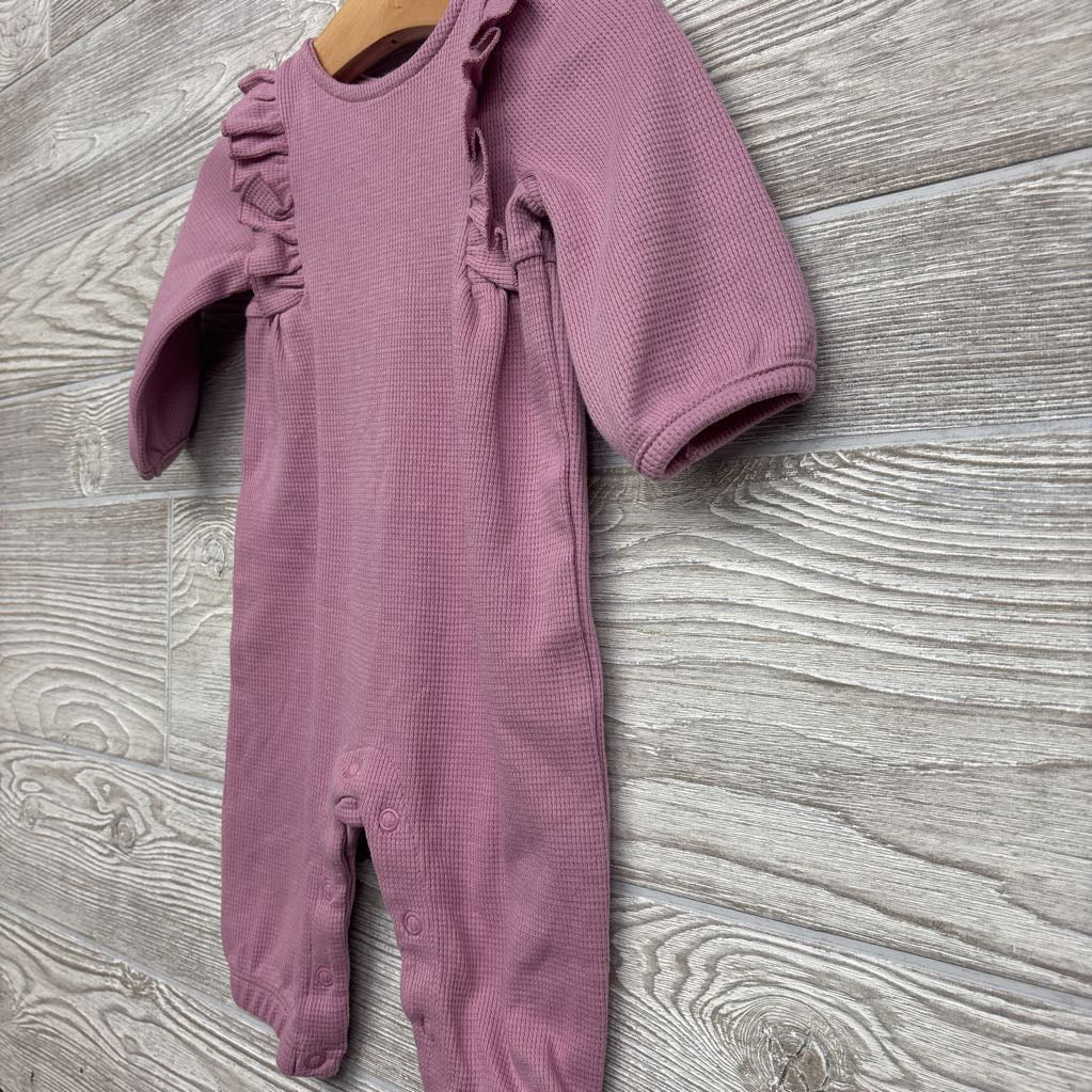 Waffle Knit Outfit W/ Ruffles 0-3M
