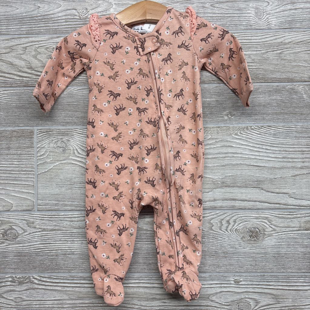 Sleep N Play Horses & Flowers Ruffles 3-6M