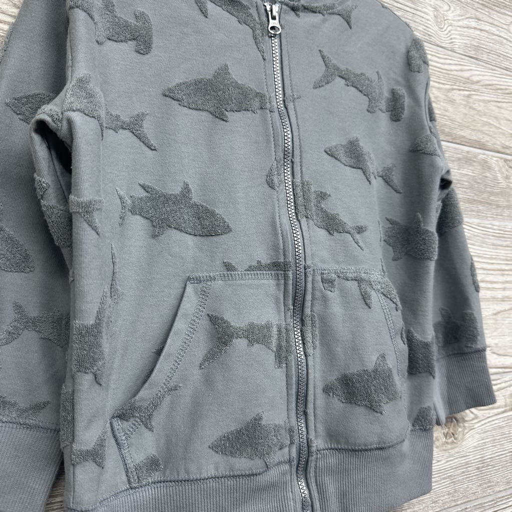 Full Zip Hoodie Terry Sharks 4t