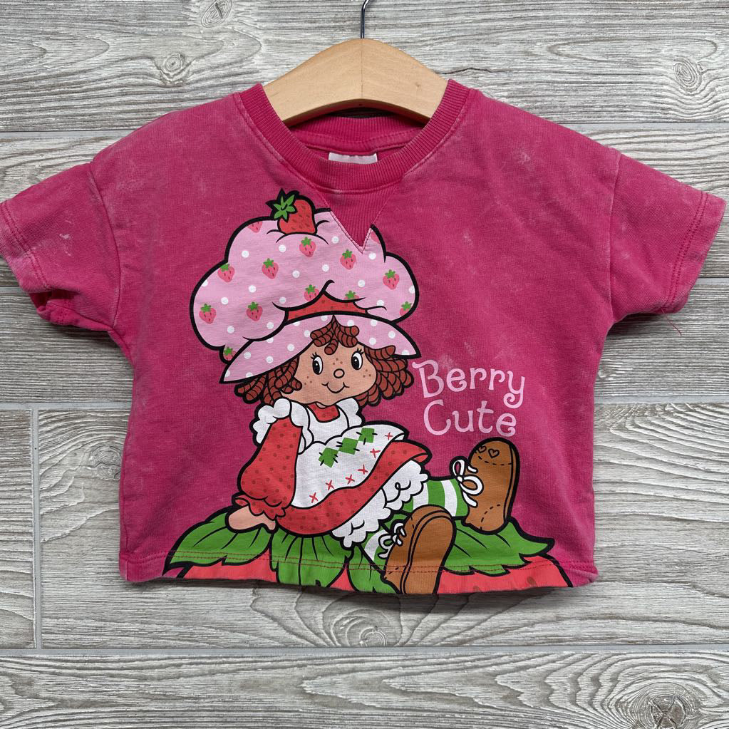 Weathered French Terry Shirt Berry Cute 18M