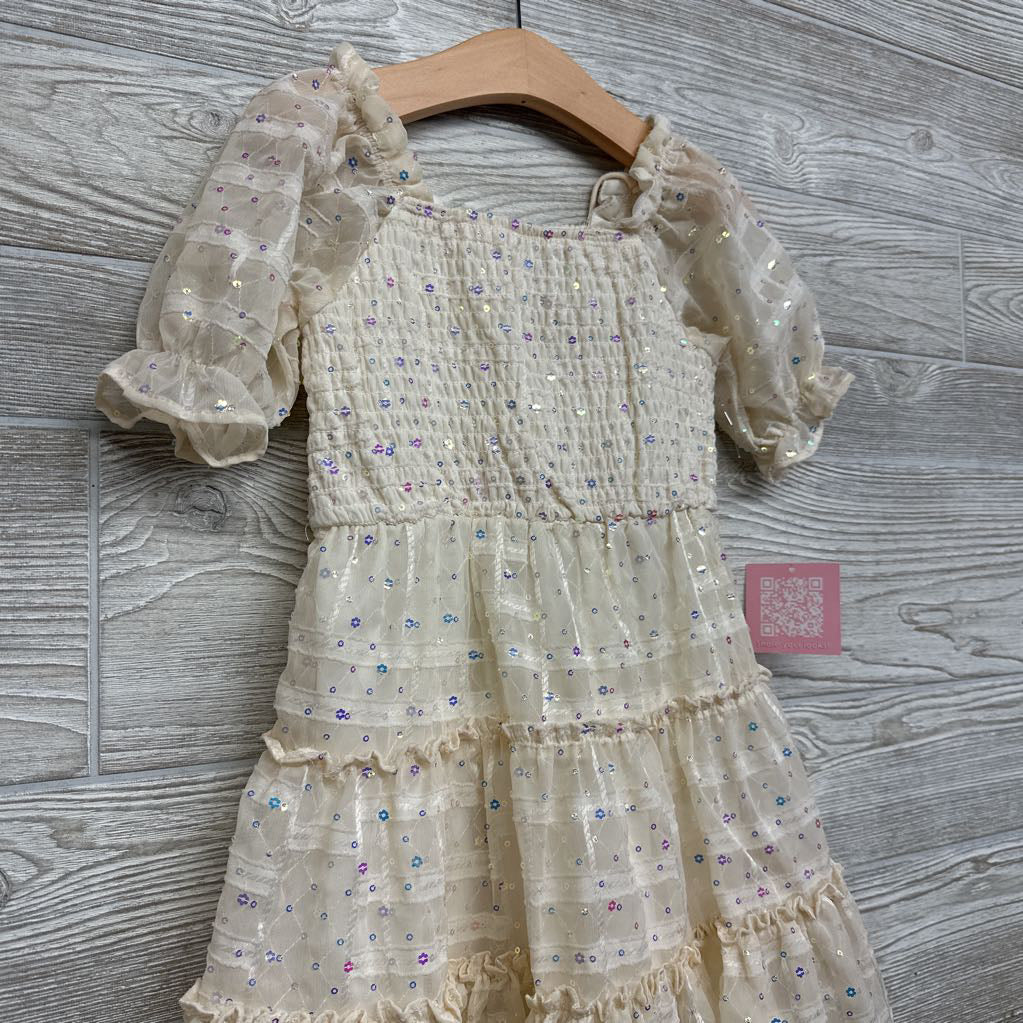 NEW Smocked Sequins Dress 4