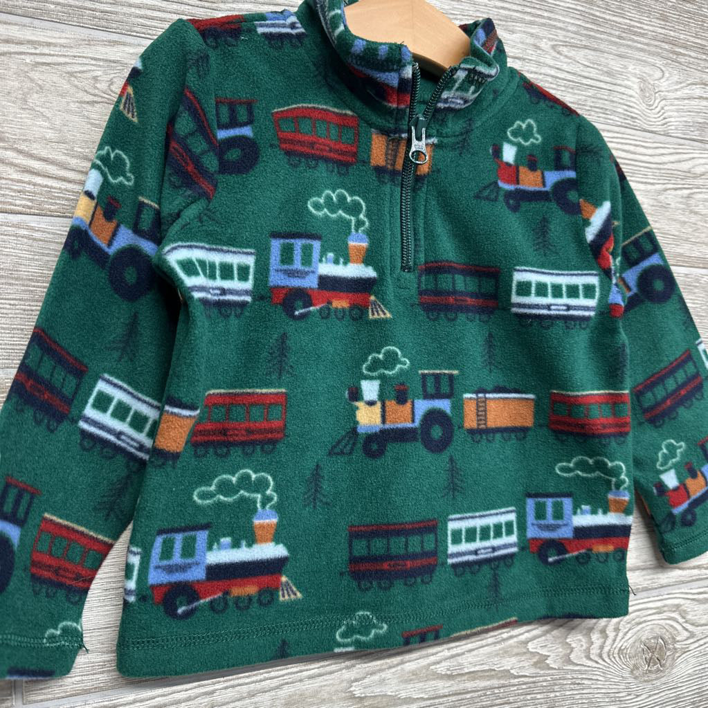 1/4 Zip Fleece Pullover Trains 18-24M
