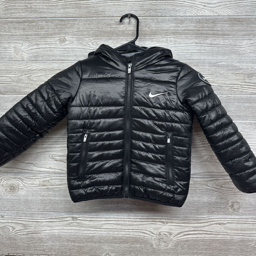 Lightweight Puffer Coat Embroidered Logo 3t*