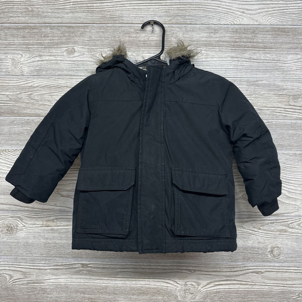Winter Coat Faux Fur Hood 2t