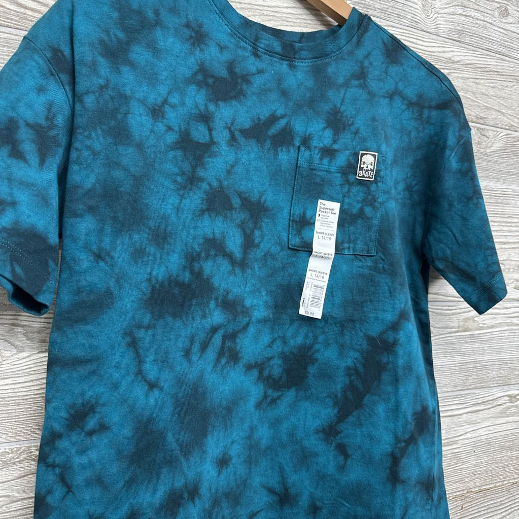 NEW Tie Dye Pocket Shirt 14-16