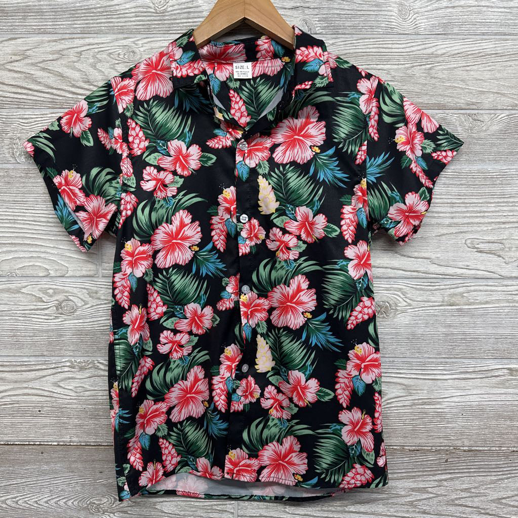 Button Up SS Shirt Flowers 12