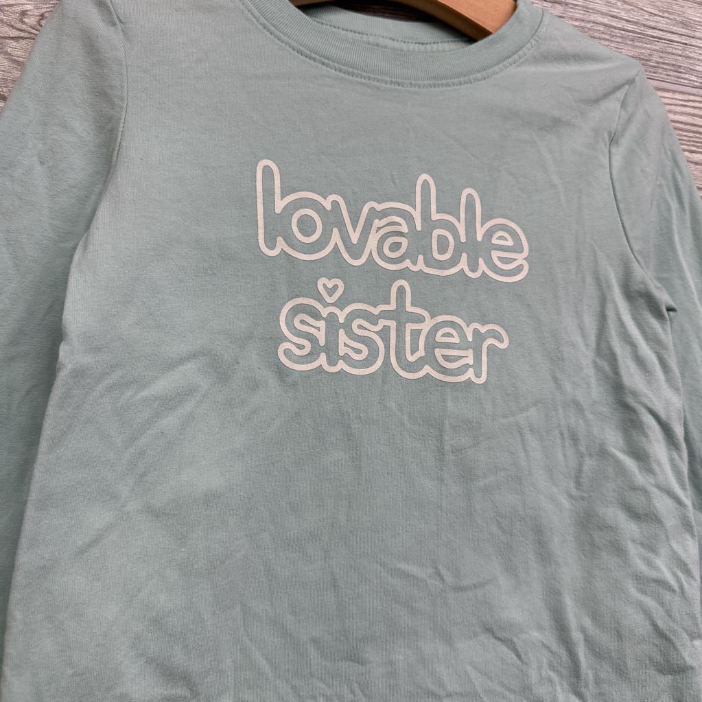 LS Shirt Loveable Sister 4t