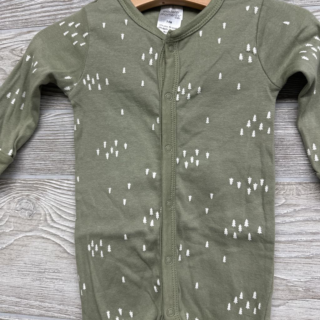 Snap Coverall Trees 3-6M